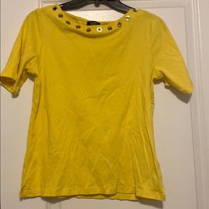 Yellow Jones New York Tee shirt Blouse